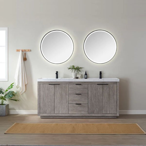 Leiza 72" Double Sink Bath Vanity - with mirror